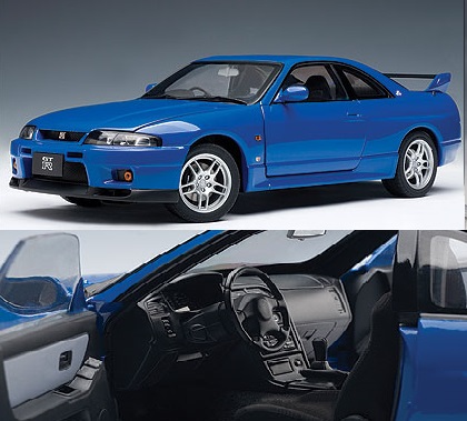 AutoArt 1/18 Nissan Skyline R33 Ltd Edt Blue